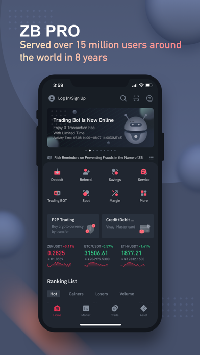ZB Pro: Buy BTC, ETH, Doge Screenshot
