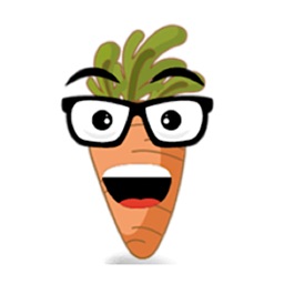 Cute Carrot Emoji Sticker