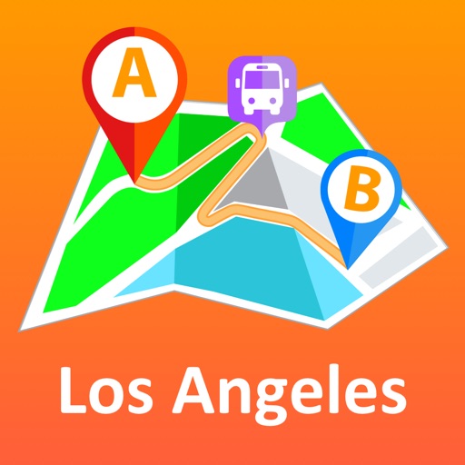 Los Angeles offline map & nav icon