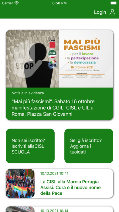 CISL Scuola Screenshot