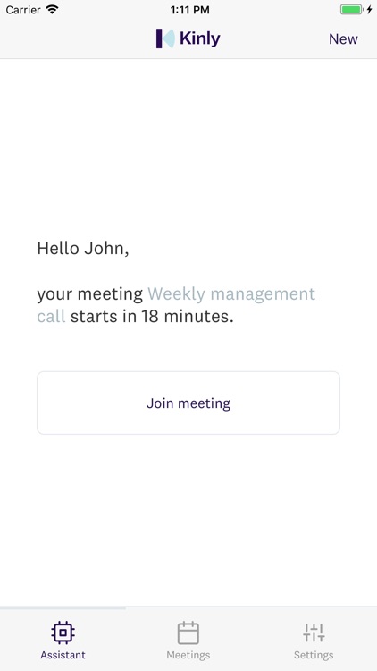 Kinly Meeting Assistant