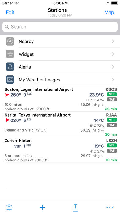 Screenshot #1 pour AeroWeather Lite