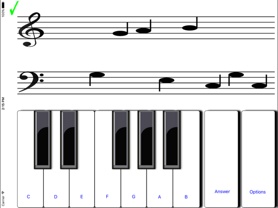 ¼ learn sight read music tutor iPad screenshot 2 - Music app