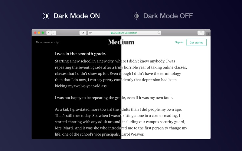 Screenshot #2 pour Dark Mode for Safari