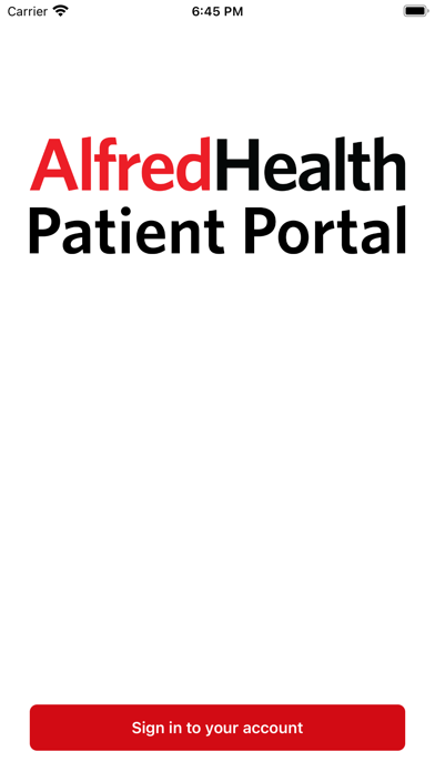 AH Patient Portal Screenshot
