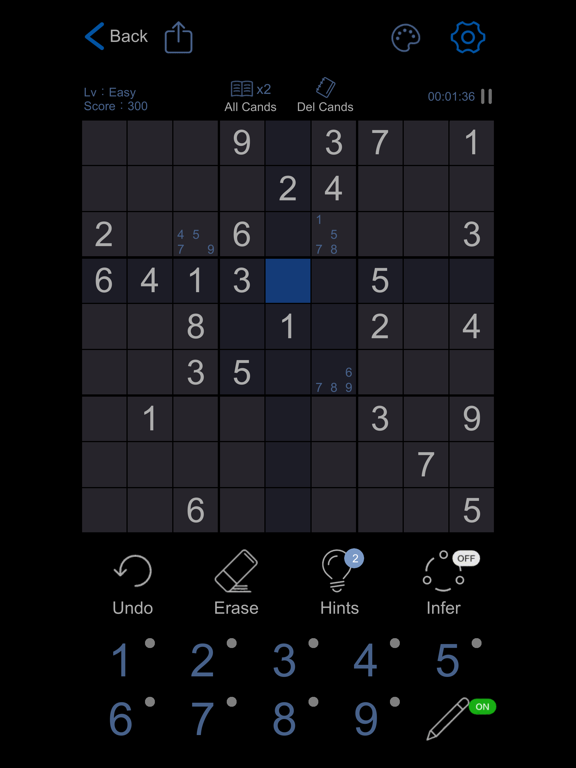 Sudoku - Logic Number Puzzles iPad screenshot 6 - Entertainment app