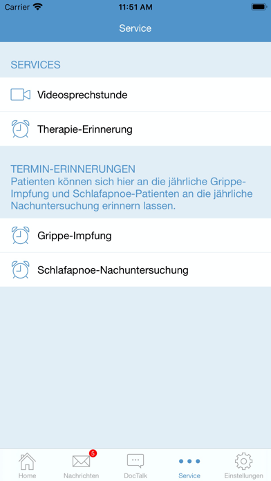 Screenshot #2 pour PraxisApp - Mein Lungenarzt