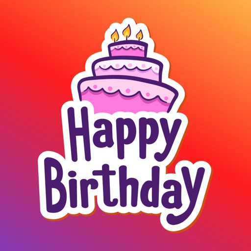 Happy Birthday Party Cake Wish icon