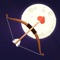 Shoot all your arrows at the moon to win