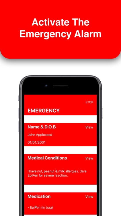 MedicalMe: Emergency ID Alarm