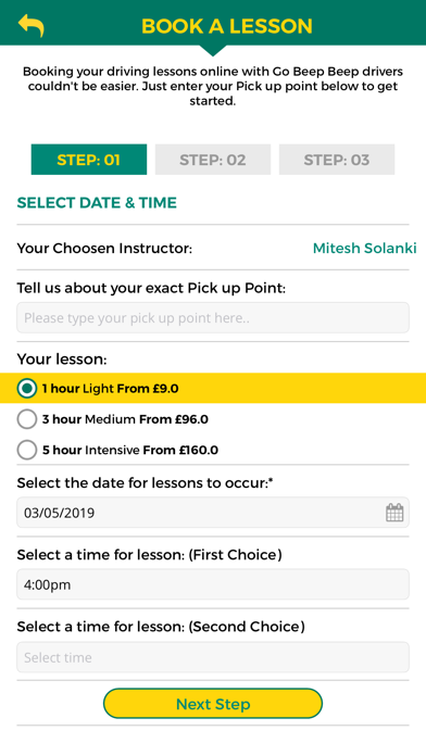 App screenshot