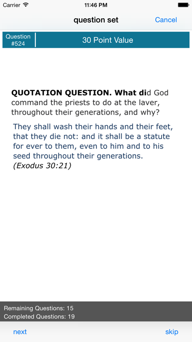Bible Quiz Study Pack Screenshot