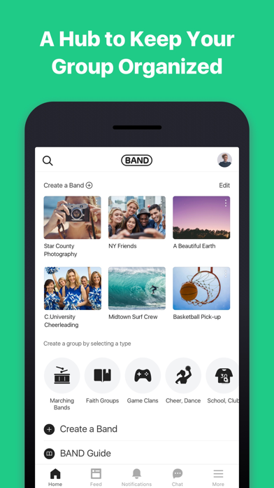 Screenshot #1 pour BAND - App for all groups