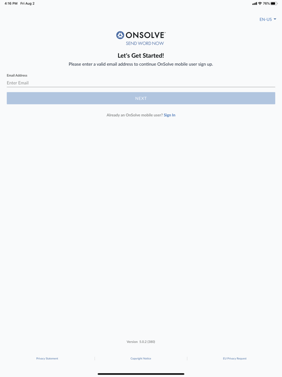 Screenshot #4 pour OnSolve Send Word Now Mobile