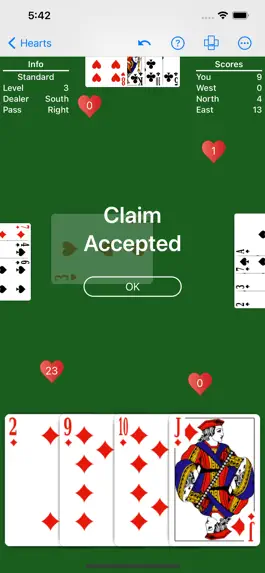 Game screenshot Hearts - Play with your rules apk