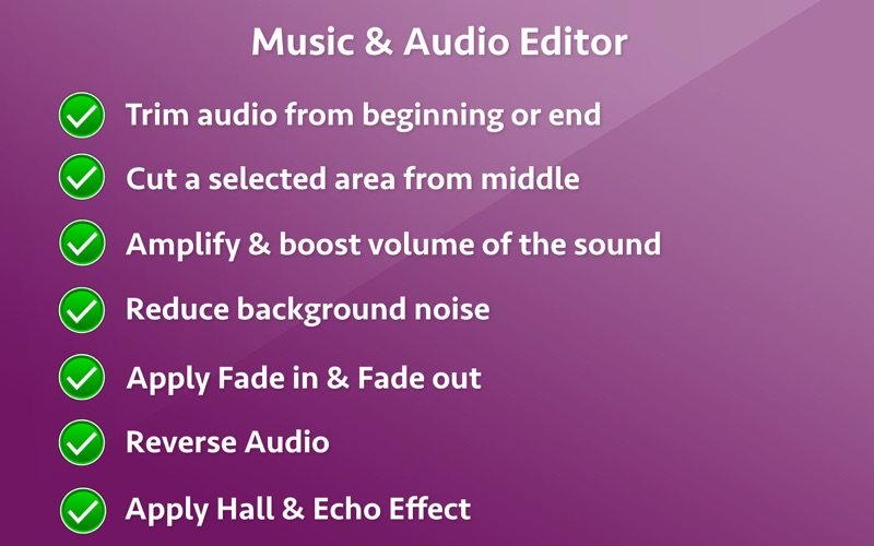 How to cancel & delete music & audio editor 1