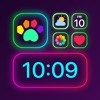 Icon Top widgets: calendar, timer +