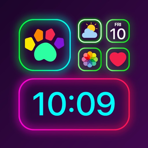 Top widgets: calendar, timer + iOS App