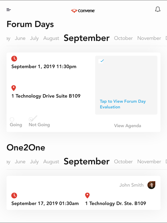 Convene Now iPad screenshot 3 - Business app