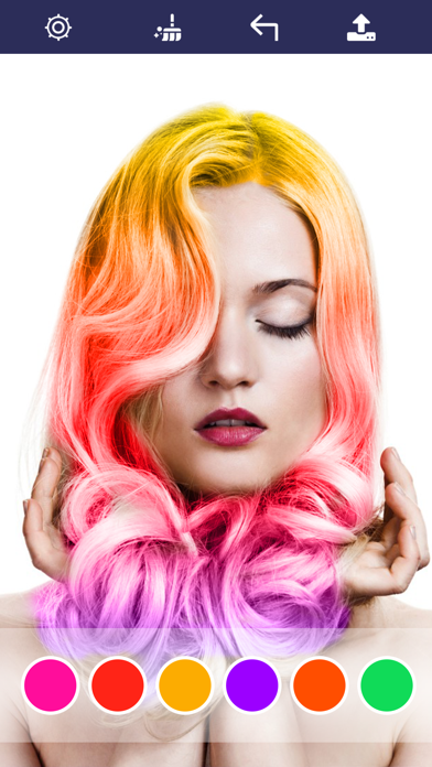 Screenshot #1 pour Hair Colour - Photo Booth