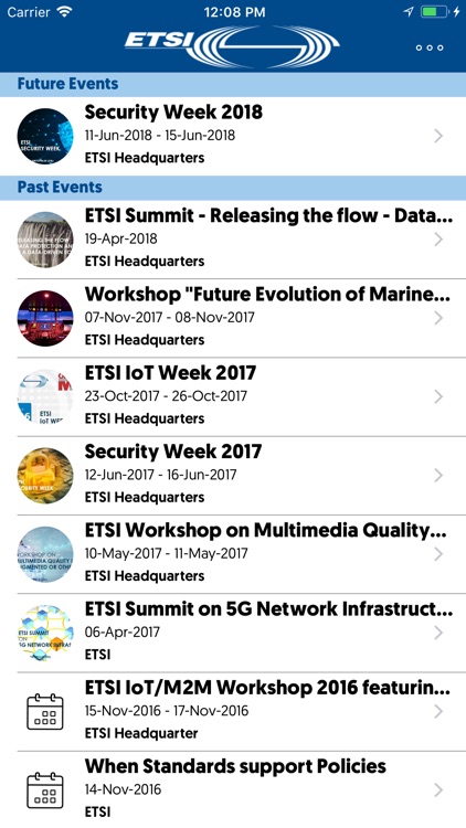 ETSI Events
