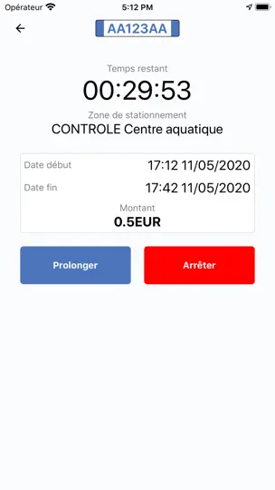 Capture d'écran de TIMO sur iPhone 4