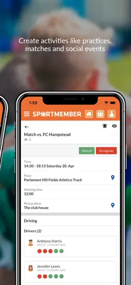 Game screenshot SportMember - Mobile team app apk