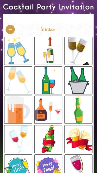 Screenshot #3 pour Cocktail Party Invitation Card