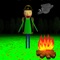 Go with your baldis math teacher to the forest and help collect all the wood so that the fire has not gone out