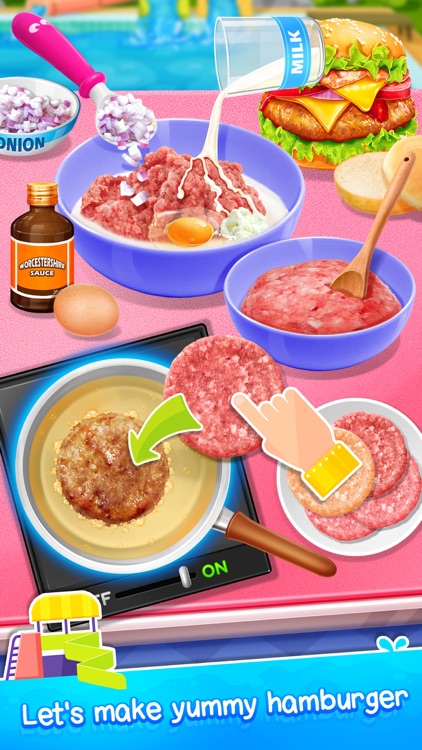 Hamburger & Icy Juice