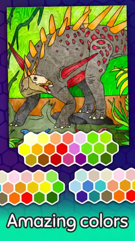 Game screenshot Dino coloring pages book apk