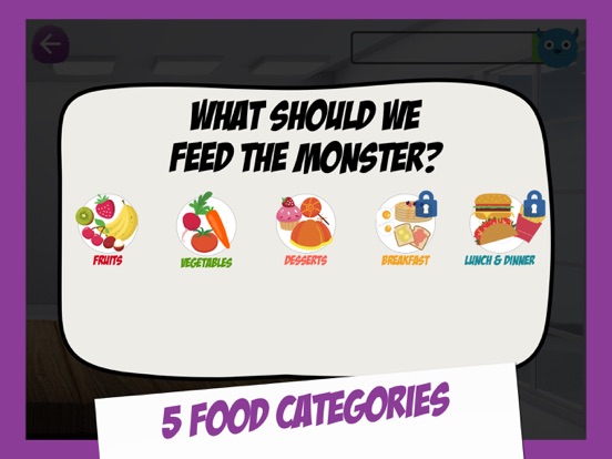 Hungry Monster Learning Game iPad screenshot 8 - Education app