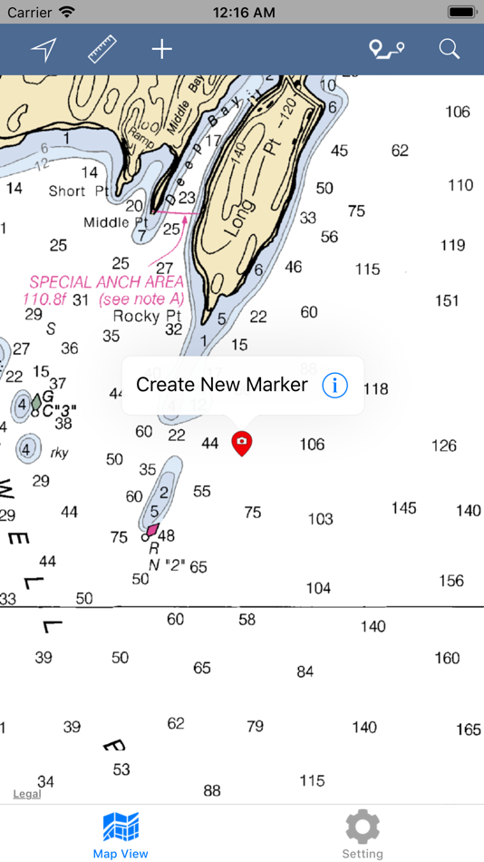 #5. Lake Champlain – Boating Map (iOS) 由: Vishwam B