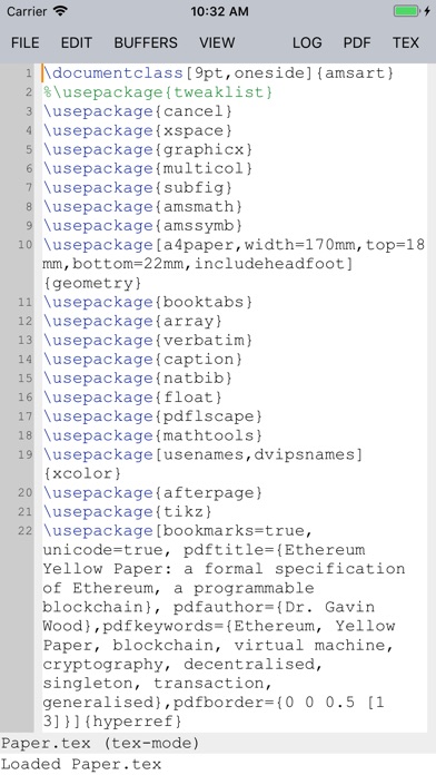 TeX Writer - LaTeX On... screenshot1