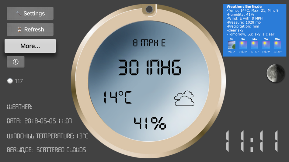 #1. LCD Weather Barometer (iOS) 由: Kai Bruchmann