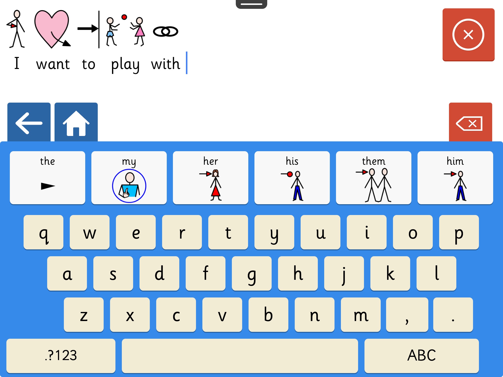 Clicker Communicator Widgit screenshot 4