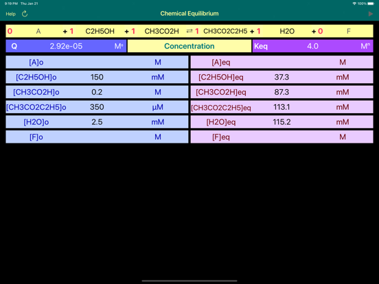 Screenshot #4 pour Chemical Equilibrium