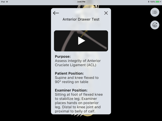 LE Special Tests Pro Consult iPad screenshot 3 - Education app