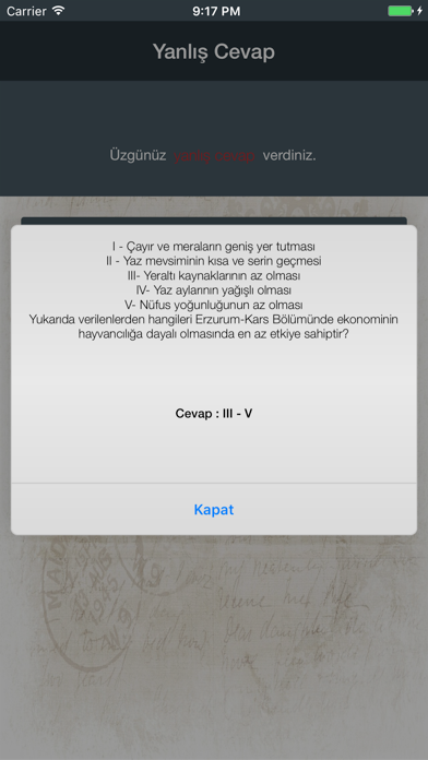 Screenshot #2 pour KPSS 2021 - Coğrafya