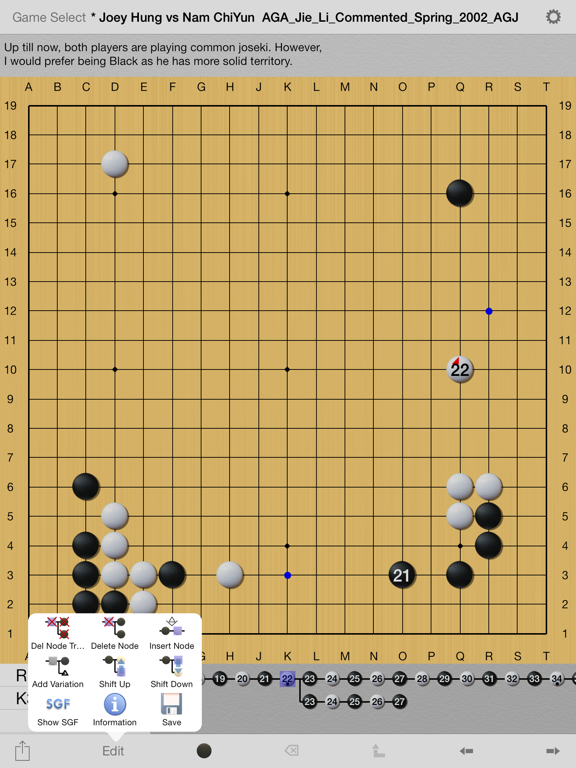 EasyGo - Tsumego, SGF editor iPad screenshot 4 - Sports app