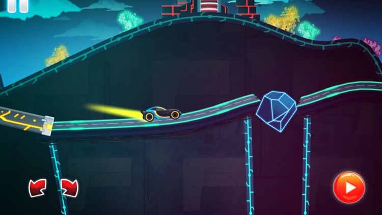 Neon Rider Drives Sports Car screenshot-7