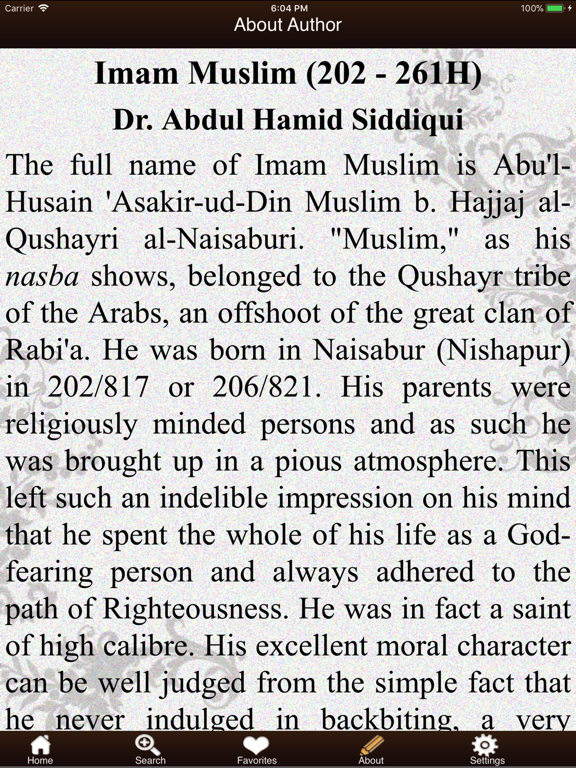 Sahih Muslim. iPad screenshot 4 - Reference app