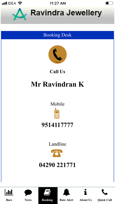Ravindra Jewellery Screenshot