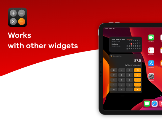 Screenshot #5 pour Calculator Widget - WCalc