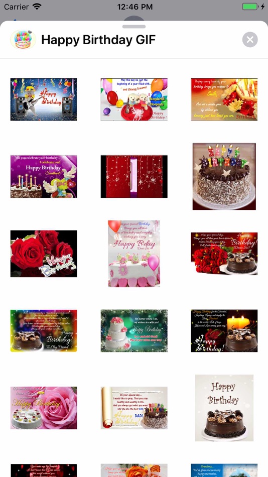 #10. Happy Birthday GIF (iOS) 由: Abdelhakim TAOUFIK