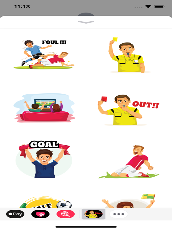 Soccer Football Stickers 2018 iPad screenshot 2 - Sports app