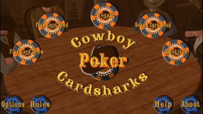 Screenshot #1 pour Cowboy Cardsharks Poker