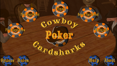 Cowboy Cardsharks Poker Screenshot