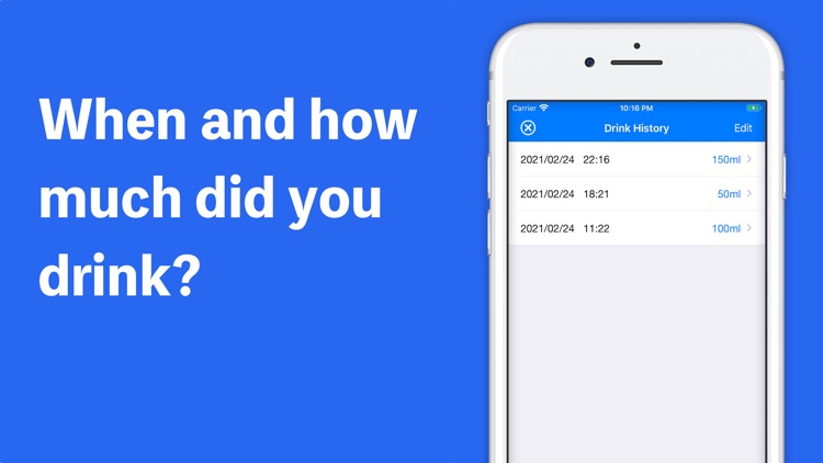 Mizu Nomuo - water tracking