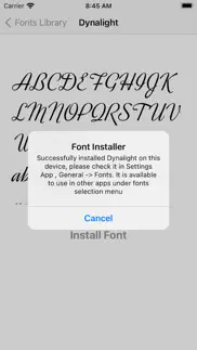 How to cancel & delete fontinstaller install any font 1